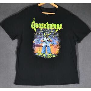 Goosebumps Slappy T-Shirt Vintage Style Horror Graphic Tee Black XL (#2)